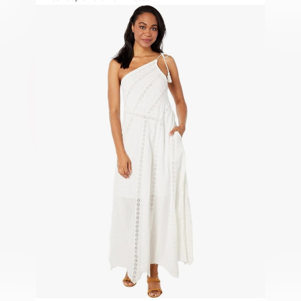 FREE PEOPLE BELLA ONE-SHOULDER MIDI DRESS